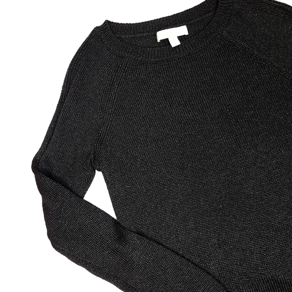 Banana Republic Italian Yarn Women's XS Black Long Sleeve Pullover Sweater - Picture 2 of 9